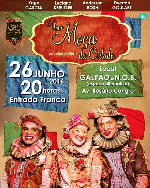 Espetáculo “Uma Moça da Cidade” será apresentado em Três Lagoas 
