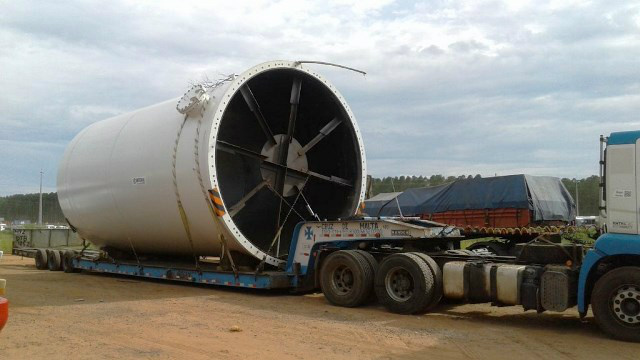 Casa de Força e Turbo Gerador do Projeto Horizonte 2 recebe peça de 15 toneladas Casa de Força e Turbo Gerador do Projeto Horizonte 2 recebe peça de 15 toneladas