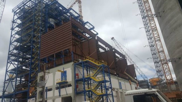 Filtros dos gases de exaustão da Caldeira de Recuperação pesam mais de 2 mil toneladas