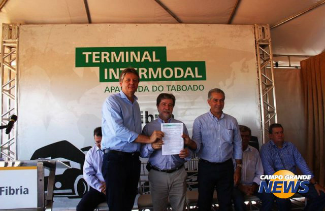 Fibria inicia obras de terminal intermodal em Aparecida do Taboado 