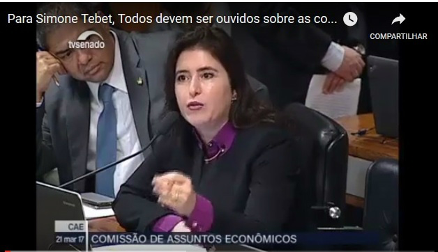 Para Simone Tebet setor produtivo e trabalhadores devem ser ouvidos