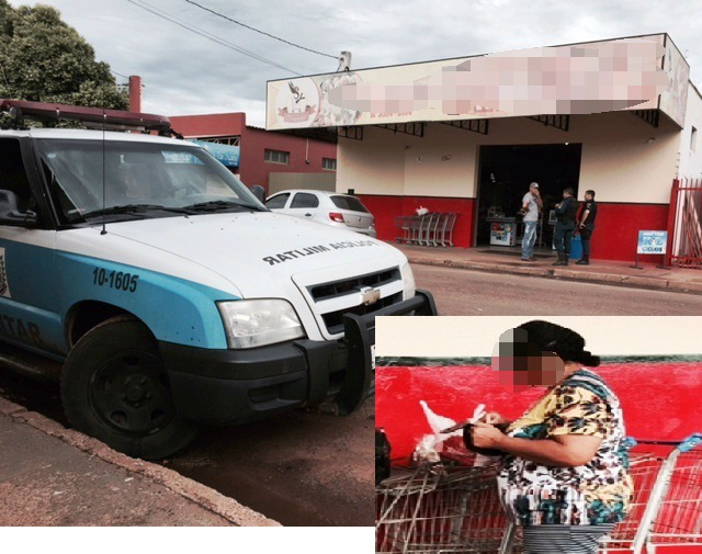 Aposentada ”folgada” dá mau exemplo e pratica furtos seguidos em supermercado 