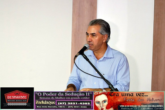Governador Reinaldo Azambuja em Três Lagoas