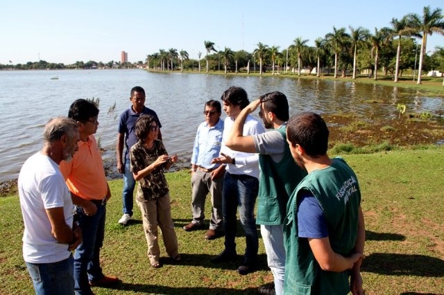 Prefeitura e Embrapa Pantanal estudam criar termo para manejo dos animais da Lagoa Maior