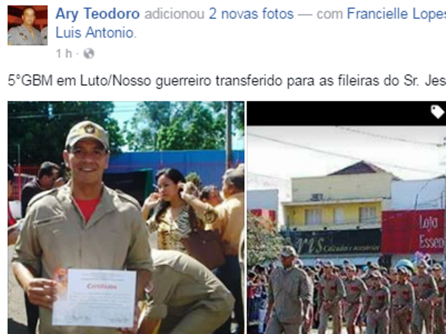Amigos de farda prestam homenagem a sargento que morreu em acidente na BR-262