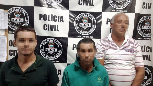 Durante investigações de furto em fazenda, SIG detém três pessoas Durante investigações de furto em fazenda, SIG detém três pessoas