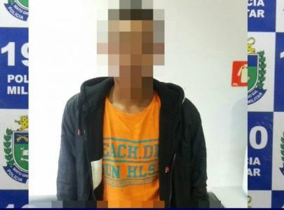 Policiais Militares detém menor procurado pela Justiça Policiais Militares detém menor procurado pela Justiça