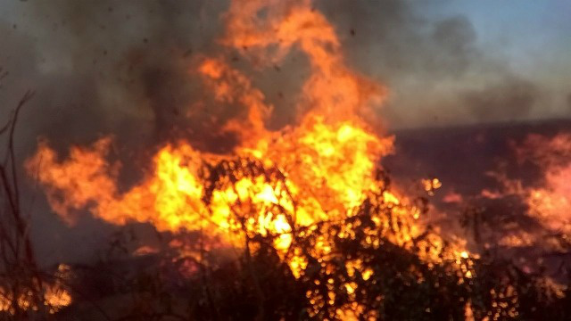 Bombeiros combatem mais um incêndio no “buracão” da Vila Piloto