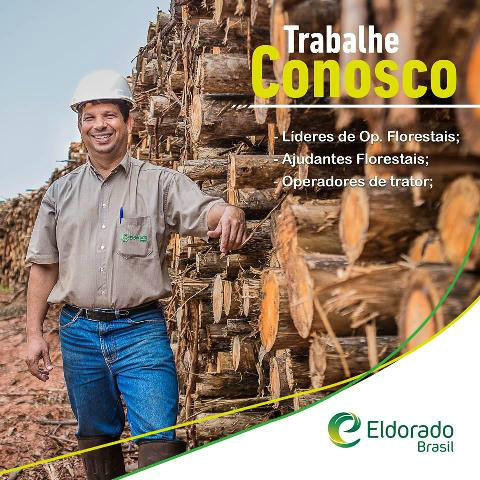 Eldorado Brasil oferece 97 vagas de trabalho para Três Lagoas e Água Clara Eldorado Brasil oferece 97 vagas de trabalho para Três Lagoas e Água Clara