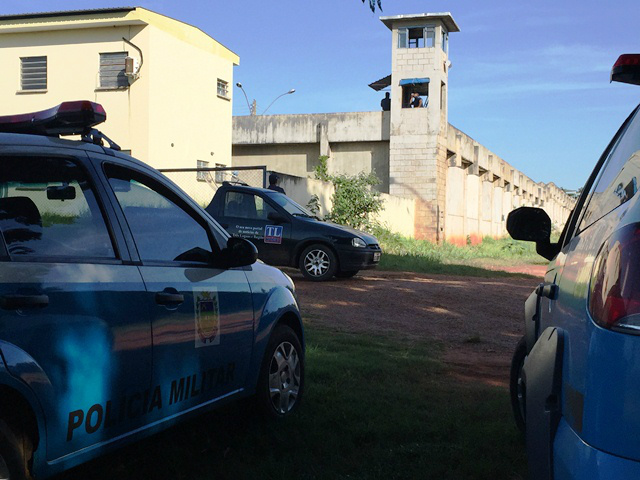 Megaoperação é realizada no presídio desde o início da manhã desta terça-feira Megaoperação é realizada no presídio desde o início da manhã desta terça-feira