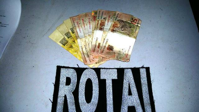 ROTAI flagra jovem sem CNH e apreende mais de R$ 500,00 para averiguação 