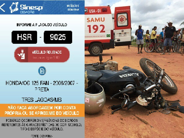 Moto envolvida em acidente no Vila Verde tem queixa de roubo 