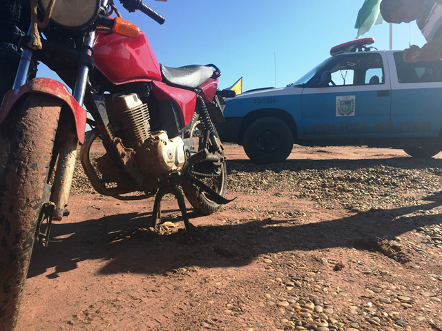 Moto é encontrada abandonada às margens do Córrego da Onça em Três Lagoas 