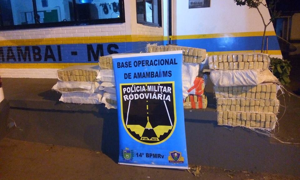 Entorpecente é apreendido pela Polícia de Amambaí (MS) 