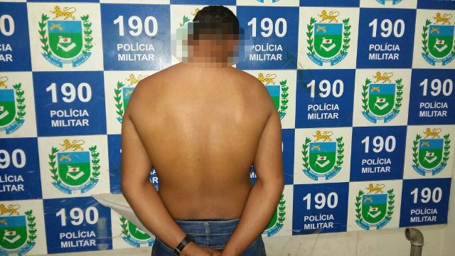 Jovem que tentou enforcar esposa é preso pela ROTAI Jovem que tentou enforcar esposa é preso pela ROTAI