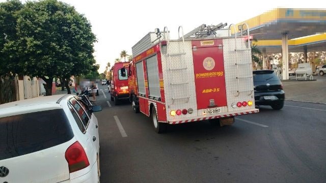 Funcionária de lavanderia fica ferida em incêndio registrado no Centro de Três Lagoas 