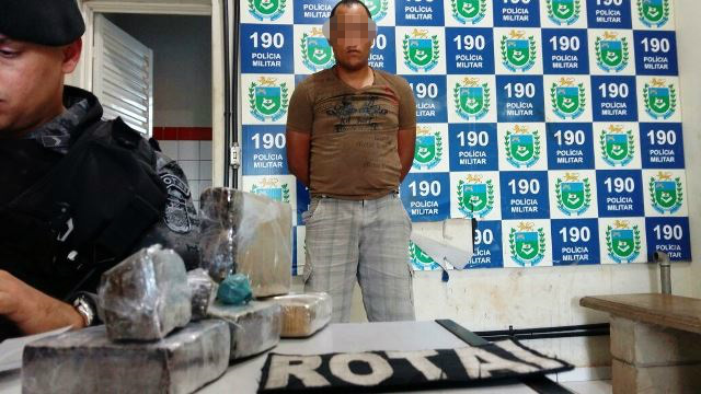 Ajudante de vidraceiro que iniciou no tráfico em fevereiro é preso pela ROTAI