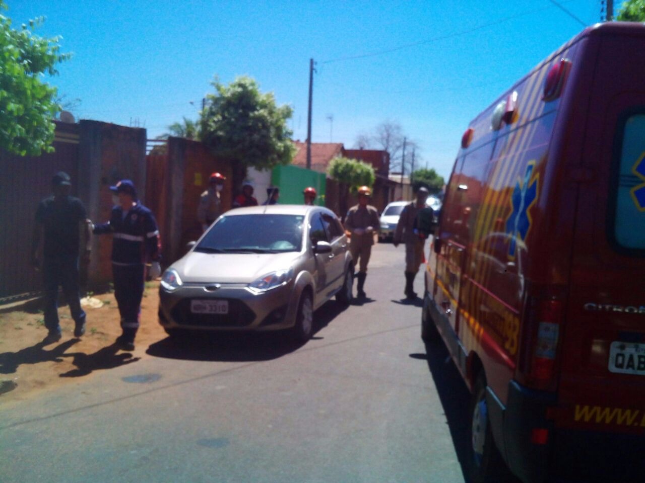 Queda de trabalhador mobiliza Samu e Corpo de Bombeiros 