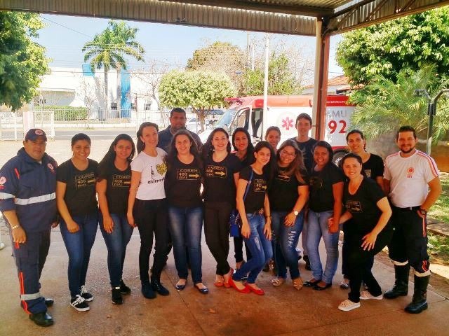 Estudantes de Enfermagem visitam sede do SAMU