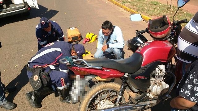 Acidente no bairro JK deixa uma pessoa ferida 