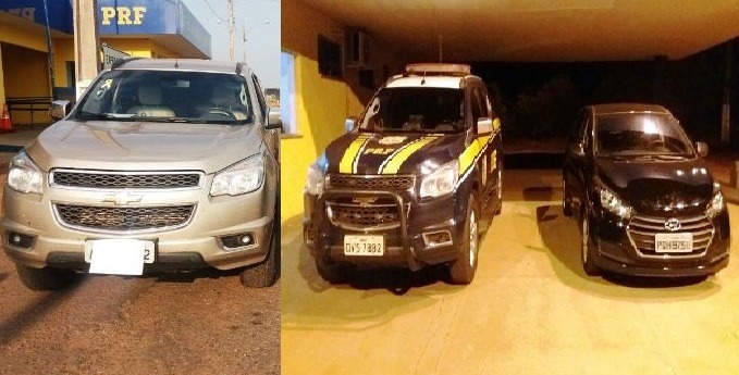PRF apreende na BR-262 dois veículos com restrições criminais PRF apreende na BR-262 dois veículos com restrições criminais