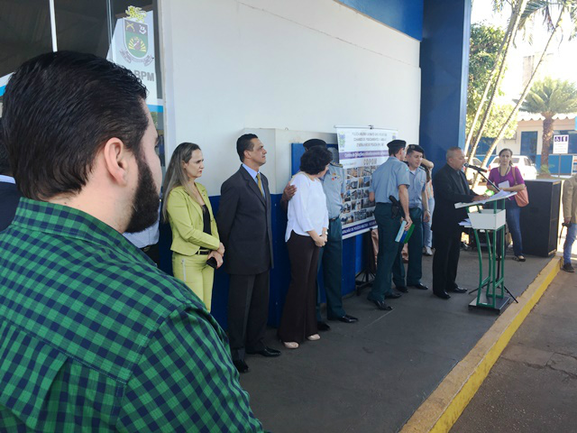 Vereadores prestigiam inauguração da central de monitoramento da PM