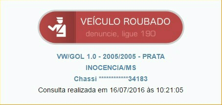 Homem tem carro furtado durante pescaria no Jupiá