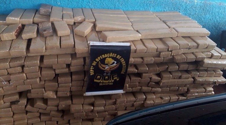 DOF apreende mais de meia tonelada de droga que seria entregue em Três Lagoas