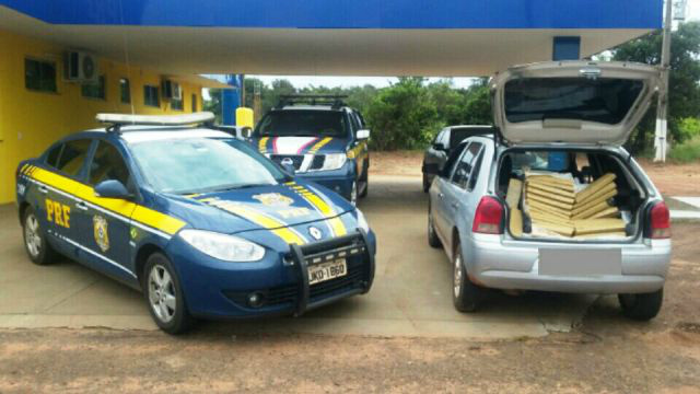 Após perseguição, PRF apreende 280 Kg de drogas na BR-262