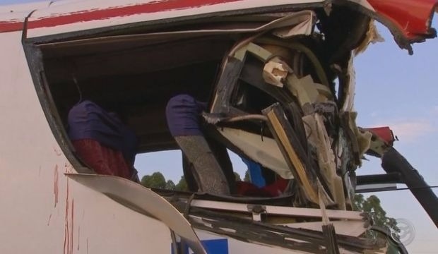 Cinco vítimas de acidente com ônibus da Reunidas estão em estado grave