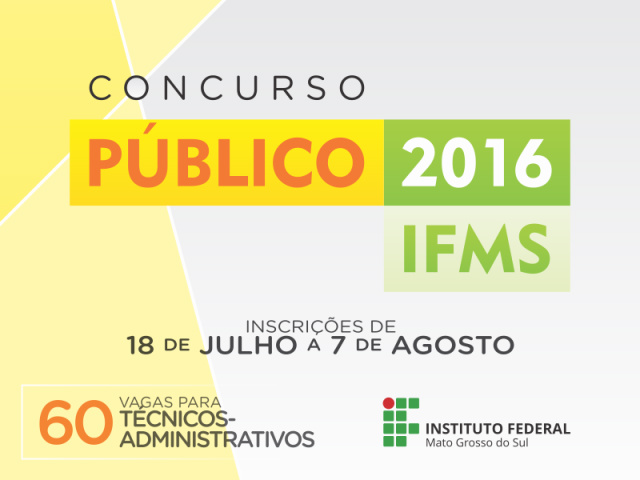 IFMS abre concurso público para 60 vagas de técnico-administrativo