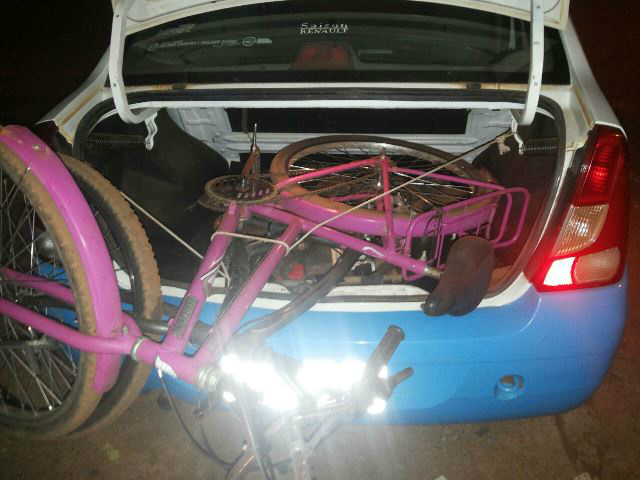 PM apreende bicicletas que supostamente pertenciam a arremessadores de drogas 