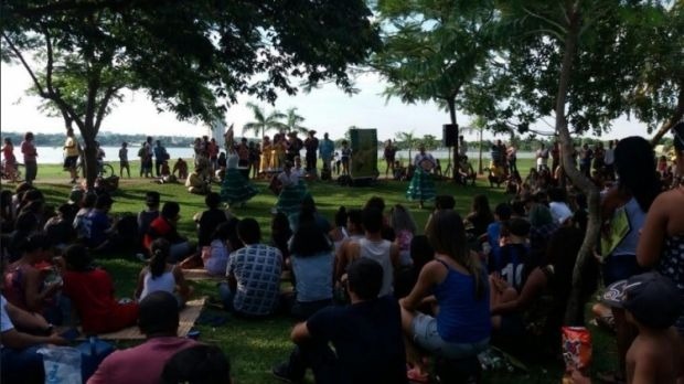 Dança Três reuniu aproximadamente 500 pessoas na Lagoa Maior