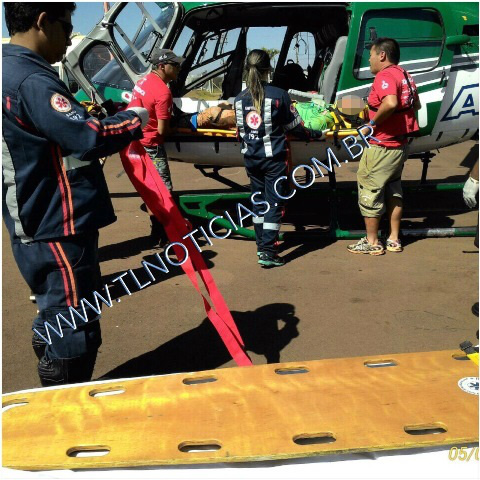 Piloto que participava do Rally dos Sertões sofre acidente e é trazido de helicóptero para Três Lagoas 