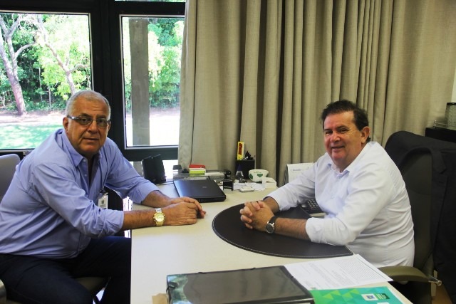 Eduardo Rocha recebe visita de diretor-presidente da empresa São Luiz de Três Lagoas