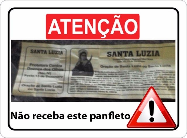 Paróquia Santa Luzia emite alerta de falso pedido de ajuda em nome da igreja