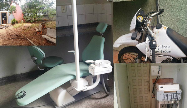 Equipamentos odontológicos e até moto estão 