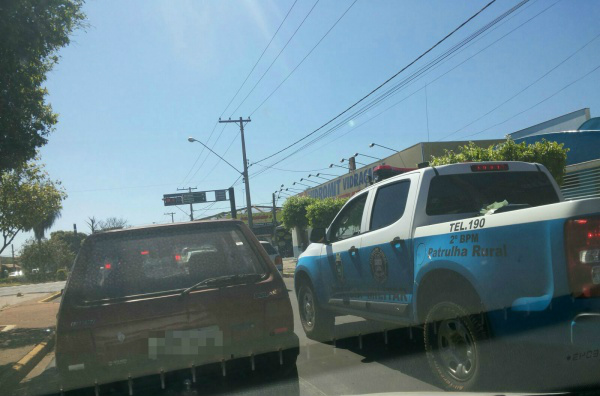 Comandante da Patrulha Rural tem seu carro furtado da frente de sua casa