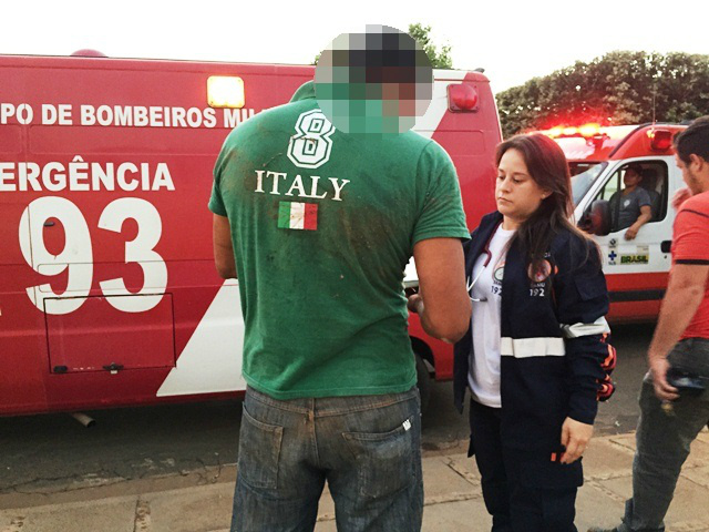 Moradora aciona SAMU e Bombeiro temendo por morte de técnico em eletricidade Moradora aciona SAMU e Bombeiro temendo por morte de técnico em eletricidade