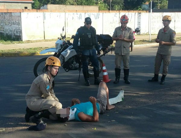 Polícia Militar registra acidente de trânsito em avenida de Três Lagoas 