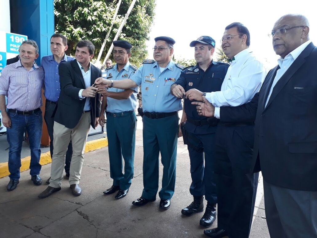 Fibria realiza entrega de viaturas para Polícia Militar de Três Lagoas Fibria realiza entrega de viaturas para Polícia Militar de Três Lagoas