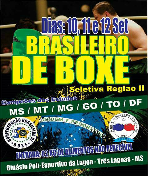 Seletiva do Brasileiro de boxe inicia hoje em Três Lagoas Seletiva do Brasileiro de boxe inicia hoje em Três Lagoas