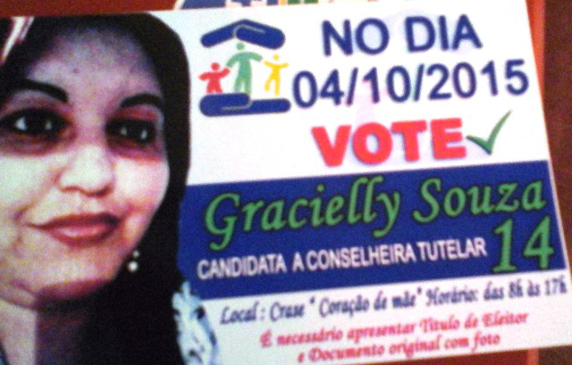 Gracielly da Silva também se candidatou ao cargo de Conselheira Tutelar 
