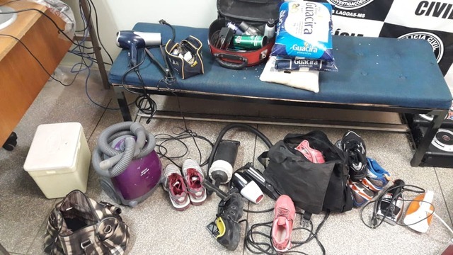 Polícia identifica suspeitos e busca donos de objetos furtados em Três Lagoas