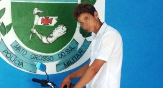 Jovem pratica furto de moto e tenta se esconder a 90 Km de distância 