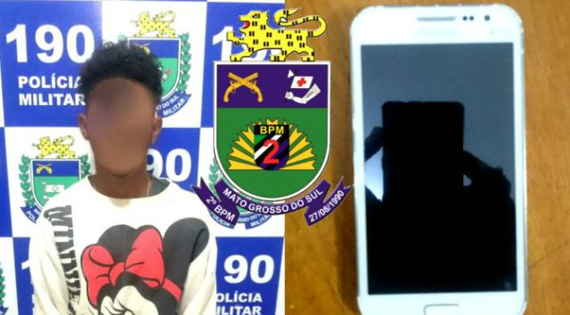 Jovem que estava com celular furtado diz: “Eu Peguei da minha mãe para ouvir músicas”