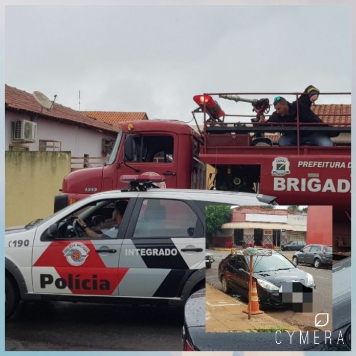 Vazamento de combustível em veículo mobiliza brigada e PM