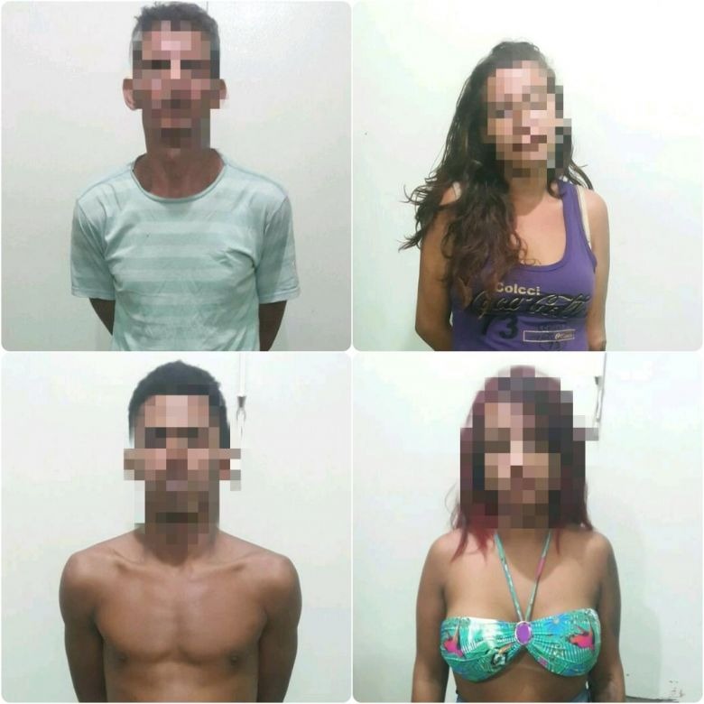 Quatro são detidos pela Força Tática depois de praticar furto