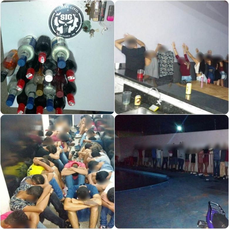 Em ação de “Tolêrancia Zero”, Polícia Civil acaba com festa envolvendo menores Em ação de “Tolêrancia Zero”, Polícia Civil acaba com festa envolvendo menores