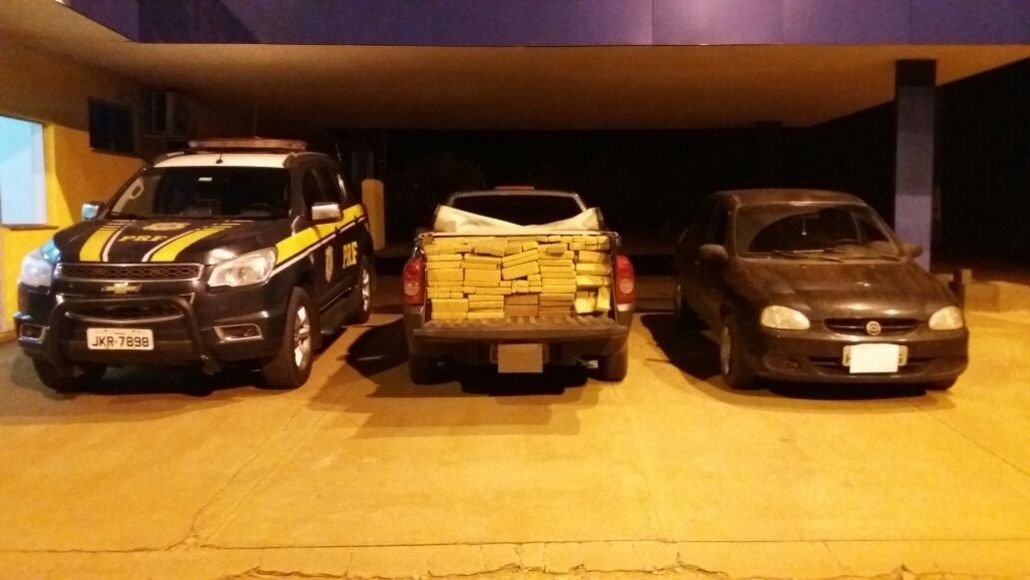Mais de meia tonelada de maconha que seria entregue em Três Lagoas é interceptada pela PRF